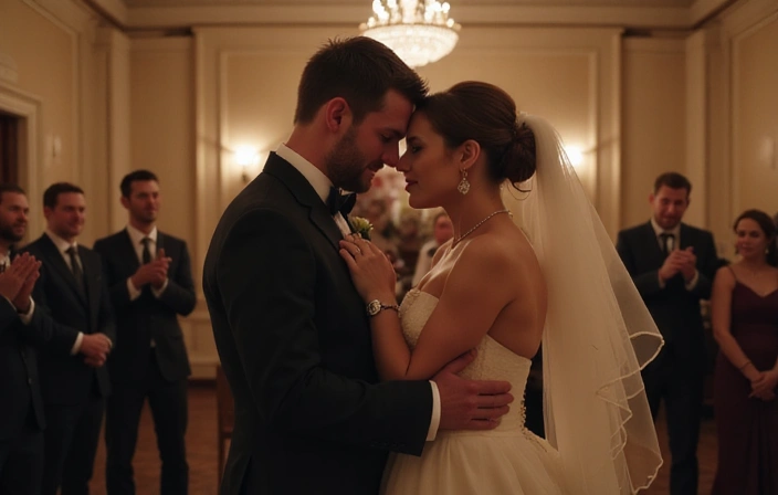 Screenshot from an emotional wedding highlight film